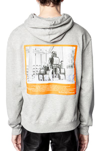 Sweat-shirt Storm Photoprint - Gris Chine Clair