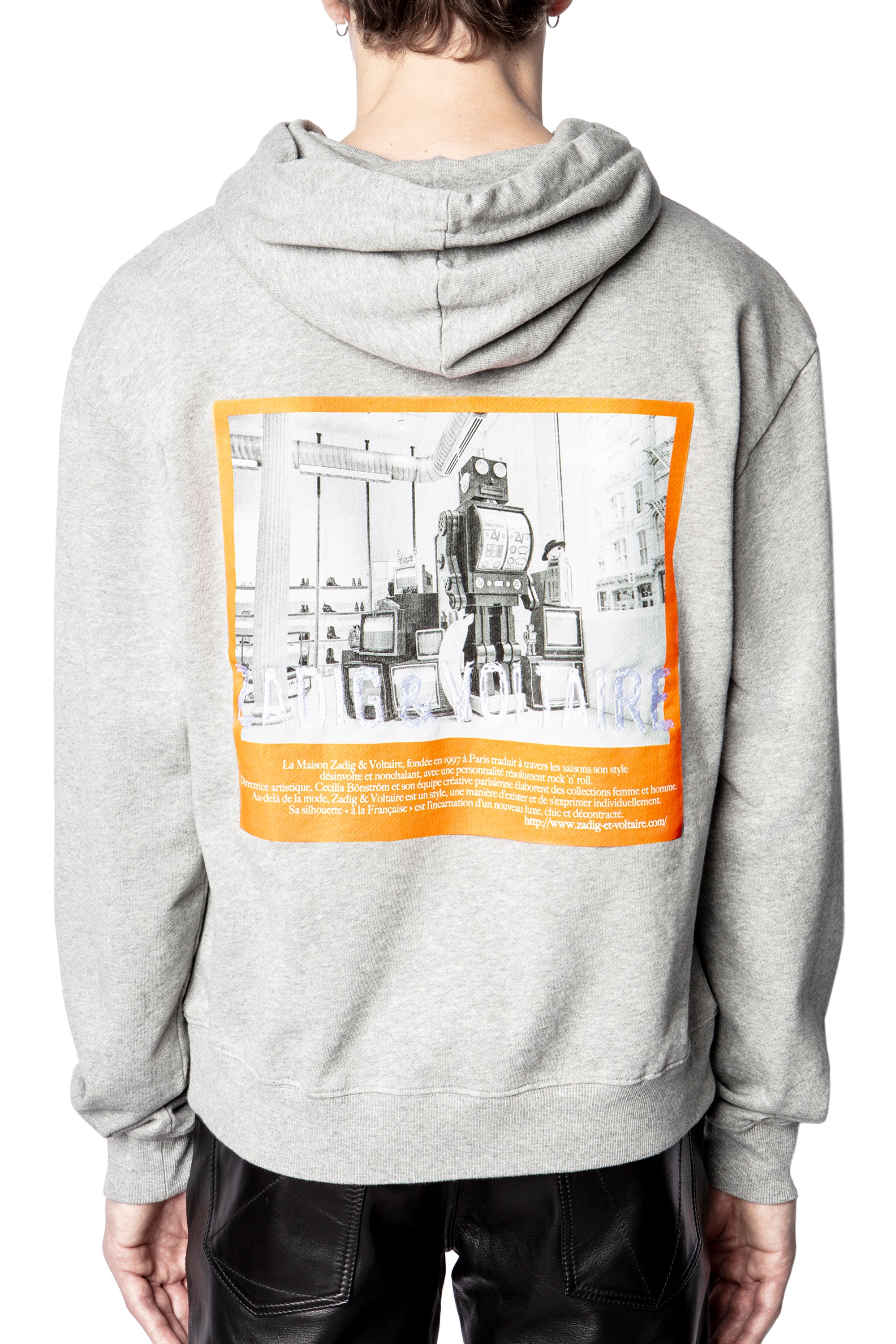 Sweat-shirt Storm Photoprint - Gris Chine Clair