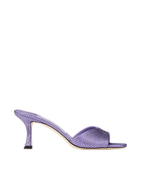 Mules Skye 70 en satin à cristaux - Tanzanite & Tanzanite