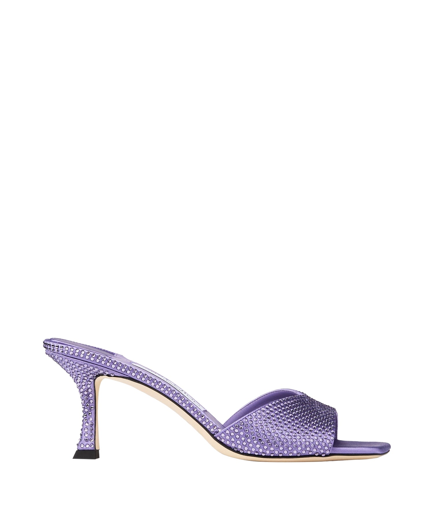 Mules Skye 70 en satin à cristaux - Tanzanite & Tanzanite