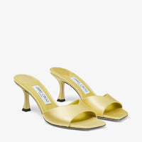 Mules Skye 70 en satin - Sunbleached Yellow