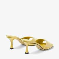 Mules Skye 70 en satin - Sunbleached Yellow