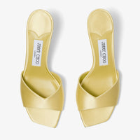 Mules Skye 70 en satin - Sunbleached Yellow