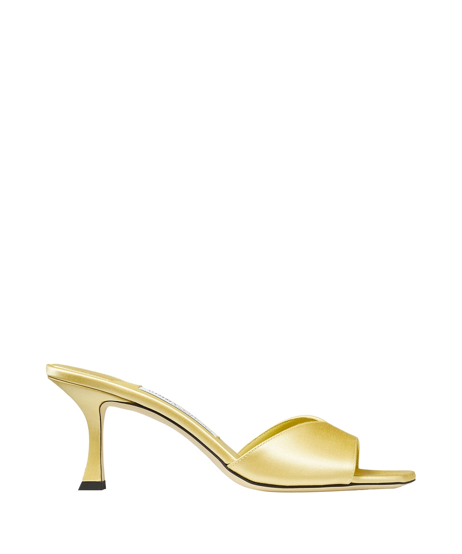 Mules Skye 70 en satin - Sunbleached Yellow