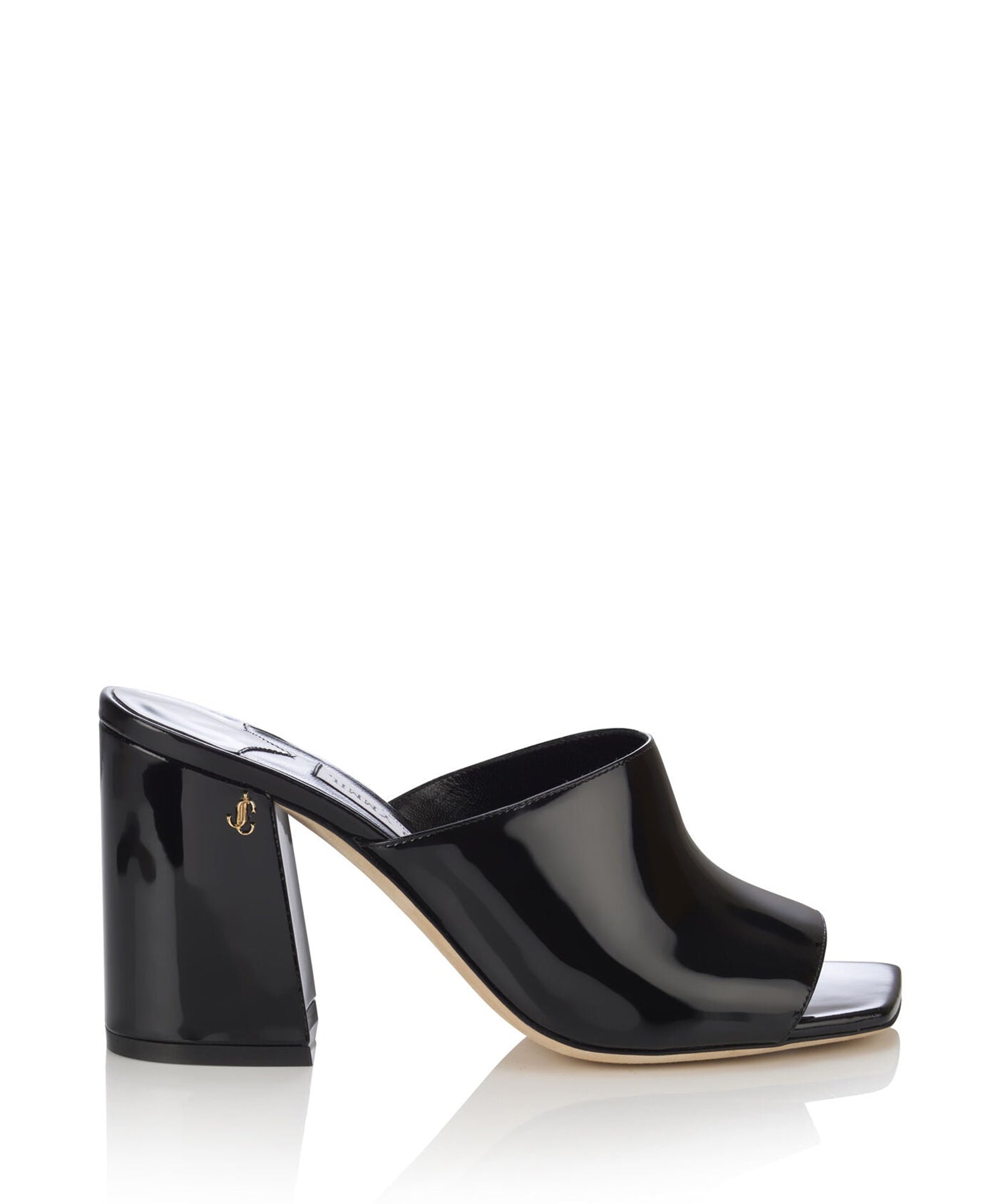 Skylah 85 leather mules - Black