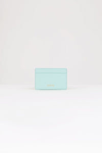 Porte-cartes JP en cuir - Vert Menthe