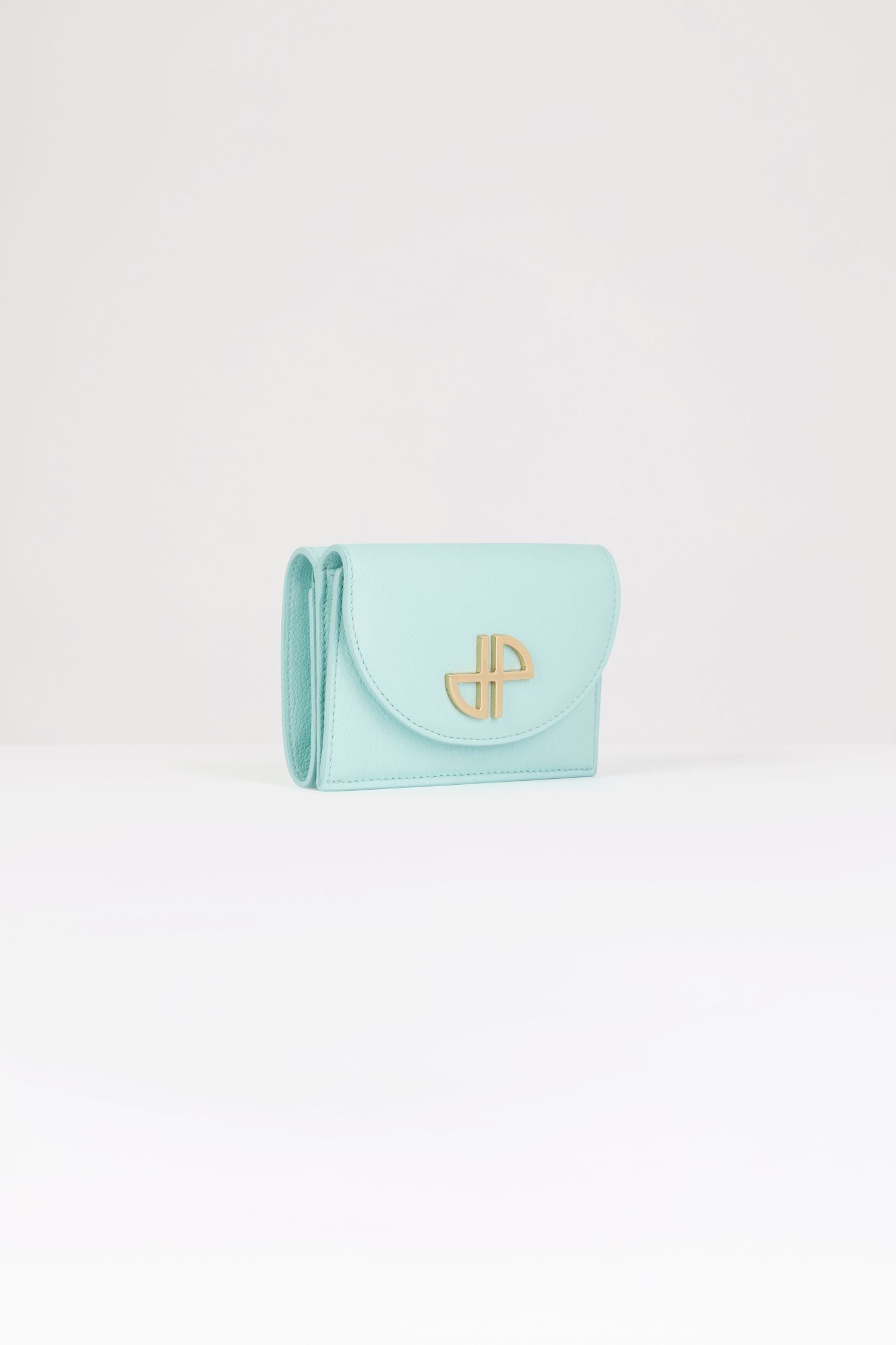 Portefeuille JP en cuir - Vert Menthe