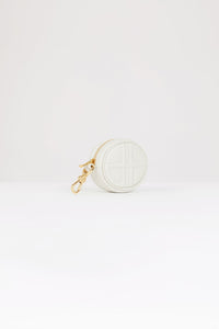 Mini pochette JP en cuir - Ecru
