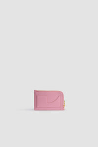 Porte-cartes zippé Patou en cuir