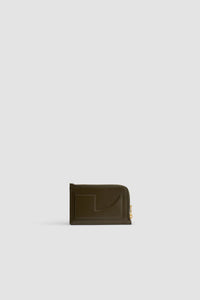 Porte-cartes zippé Patou en cuir