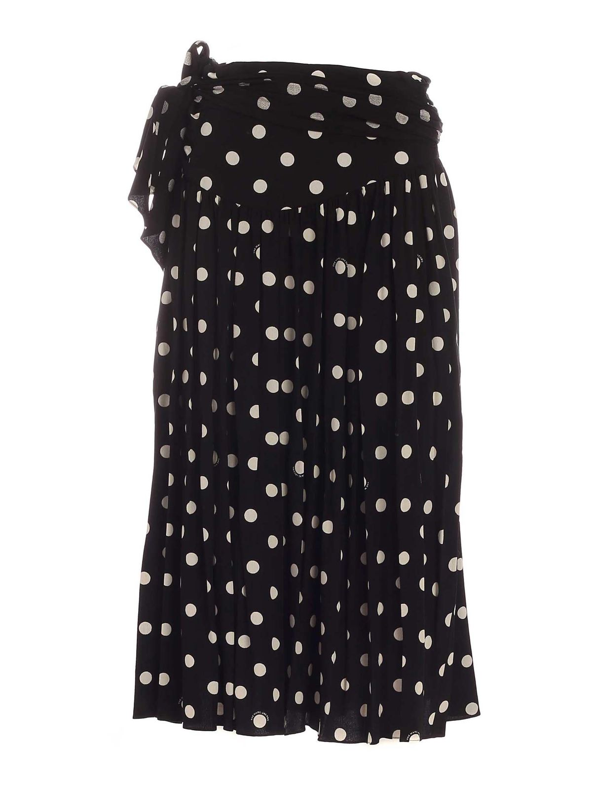 Jupe longue à pois - Black & Ivory
