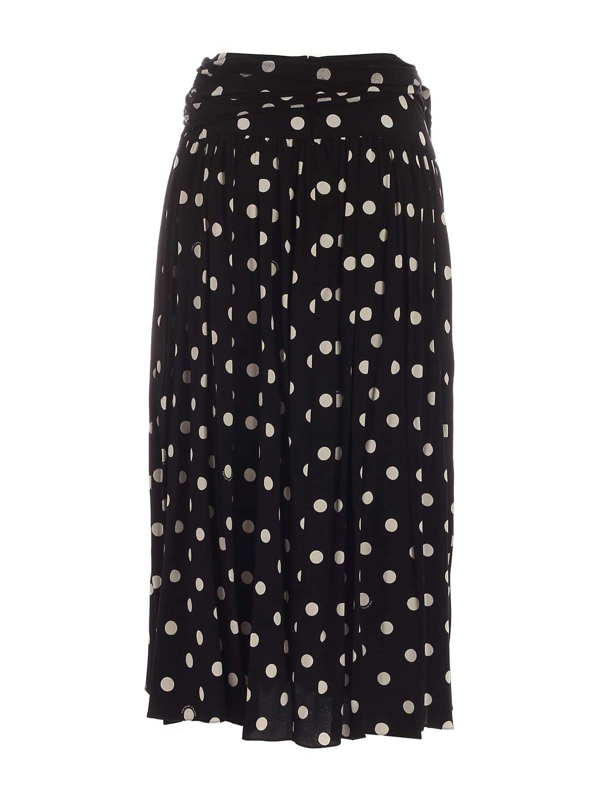 Jupe longue à pois - Black & Ivory
