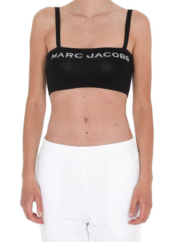 Débardeur court avec logo - Black