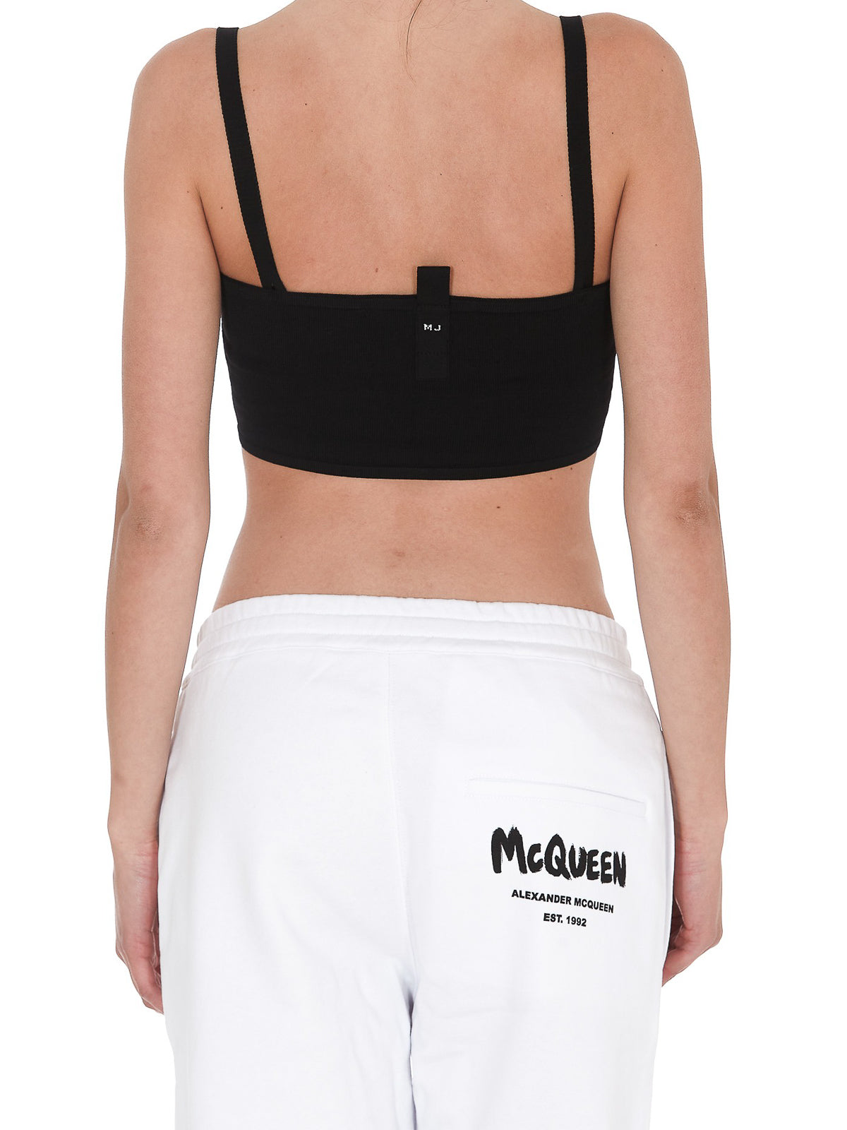 Débardeur court avec logo - Black