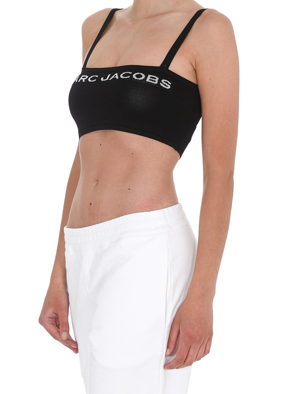 Débardeur court avec logo - Black
