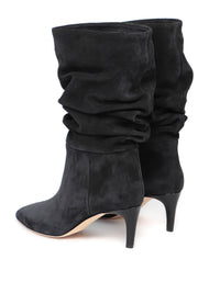 Bottes Slouchy 60 en daim - Off Black