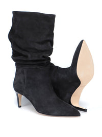Bottes Slouchy 60 en daim - Off Black