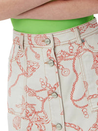 Jupe courte en denim - Egret