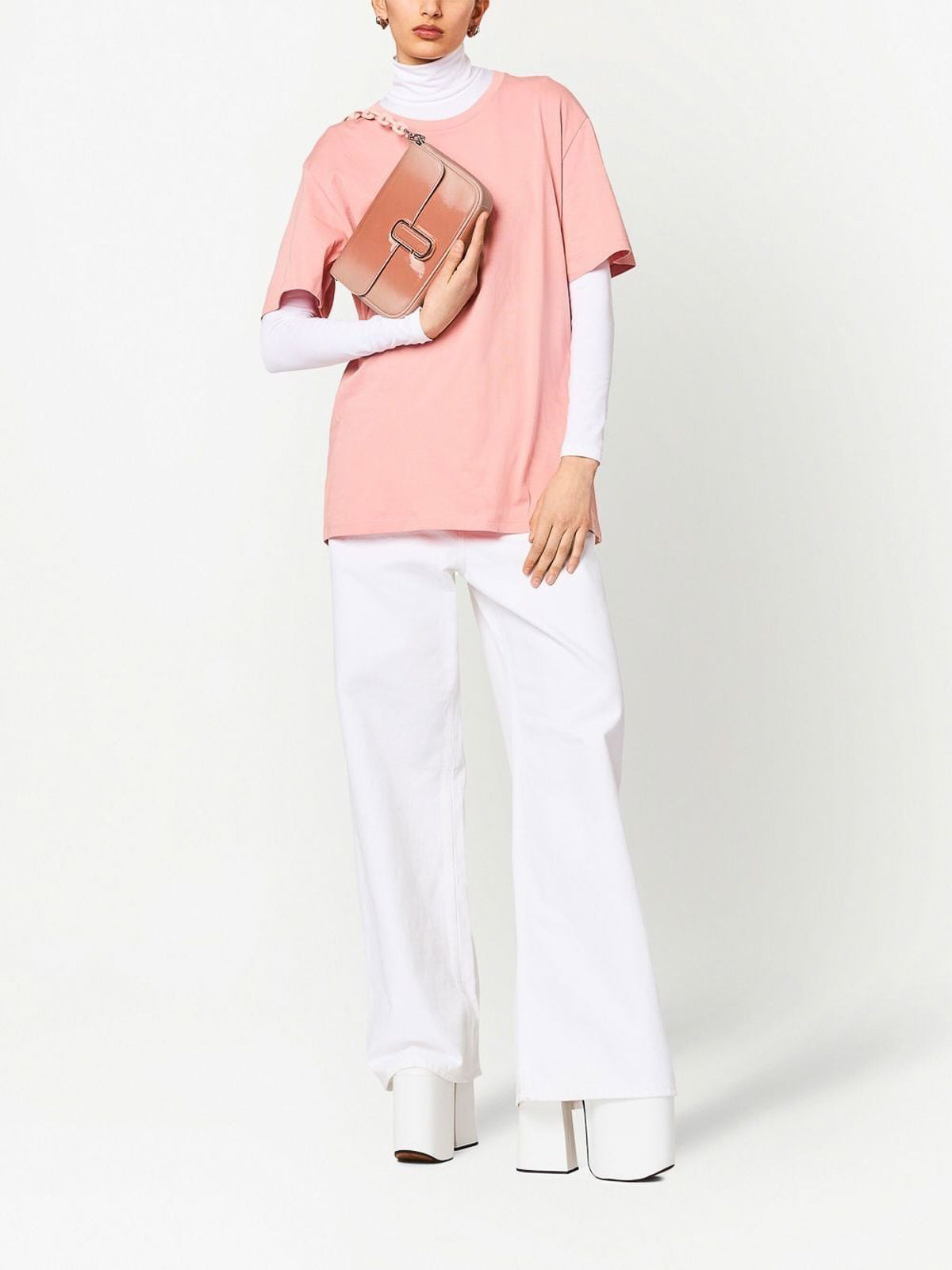 PAS INFO   Sac The Shoulder Bag en cuir - Rose