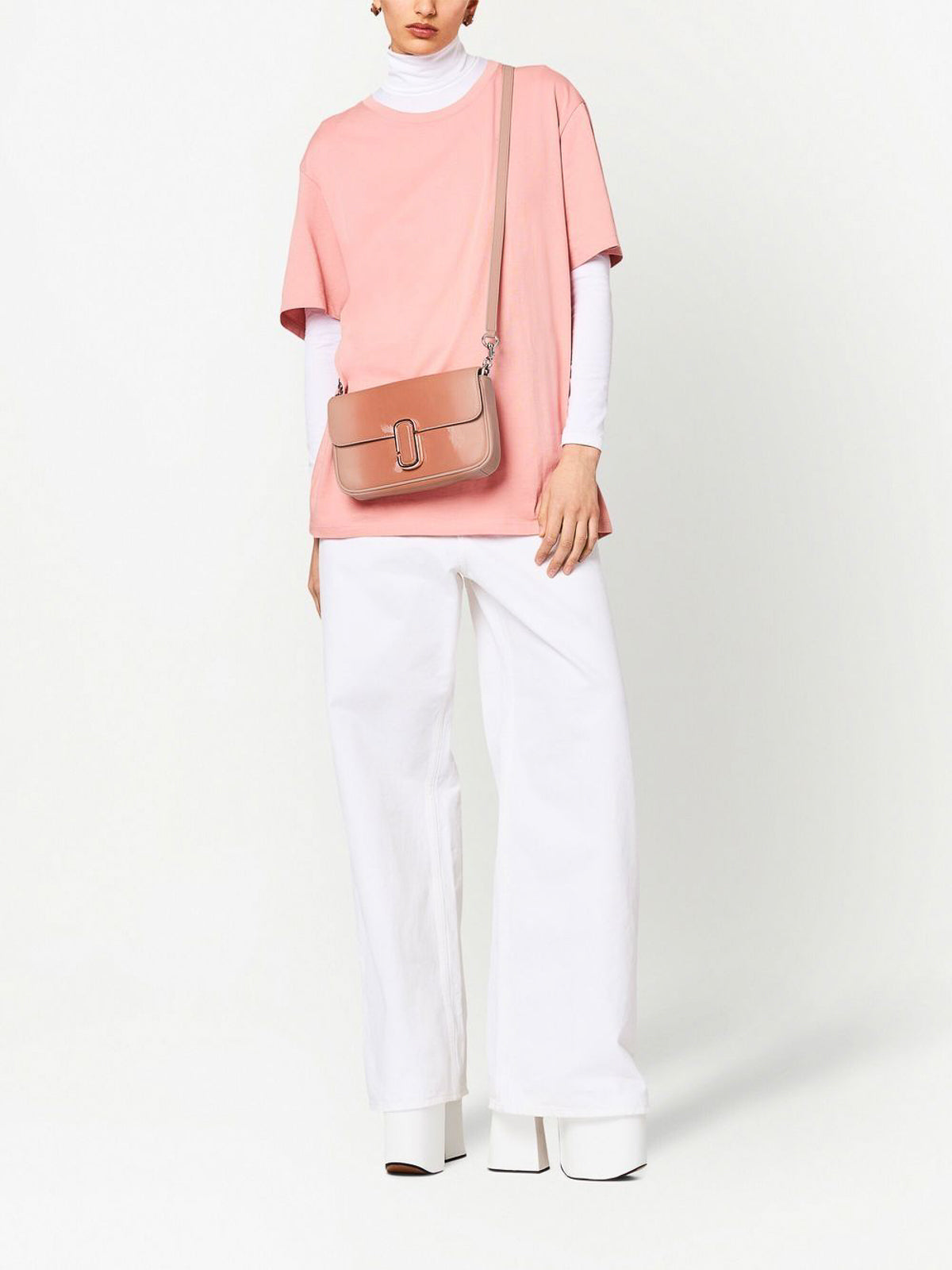 PAS INFO   Sac The Shoulder Bag en cuir - Rose