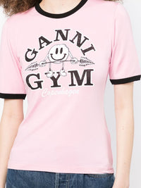 T-shirt ajusté à imprimé Gym - Bonbon