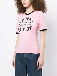 T-shirt ajusté à imprimé Gym - Bonbon