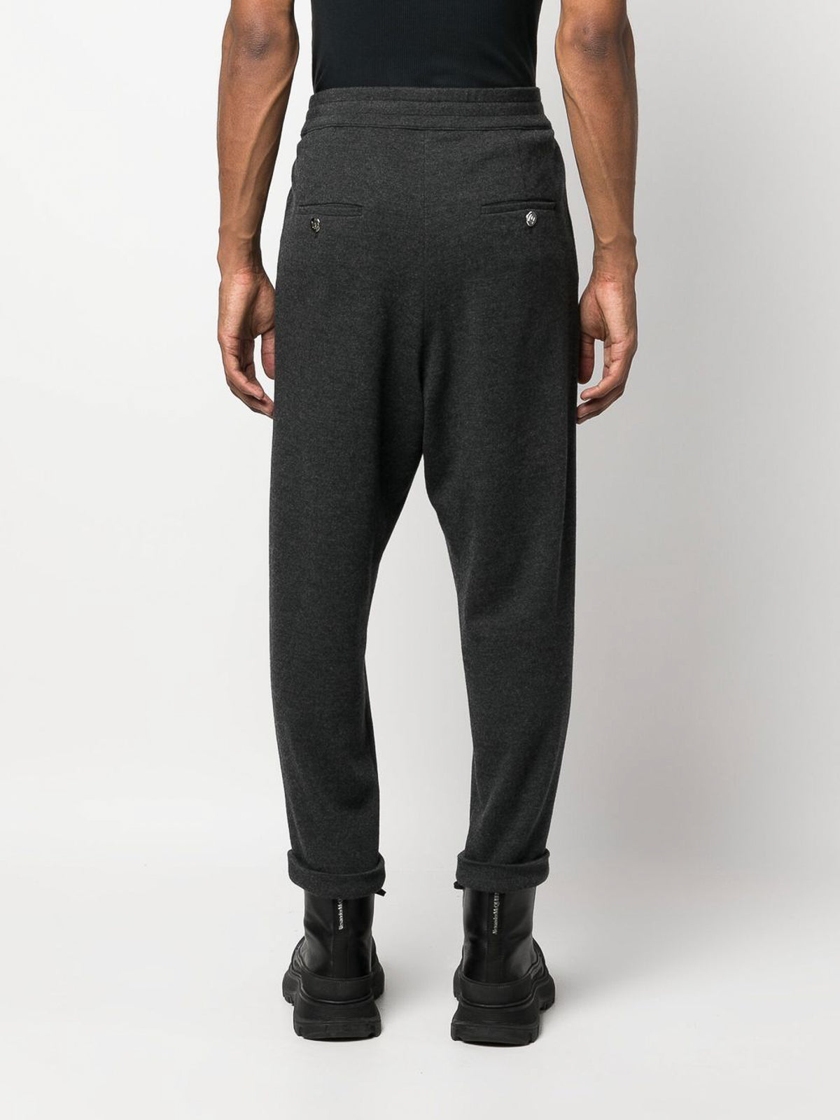 Pantalon en laine - Gris Foncé