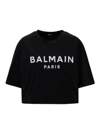T-shirt imprimé balmain paris - Noir & Blanc
