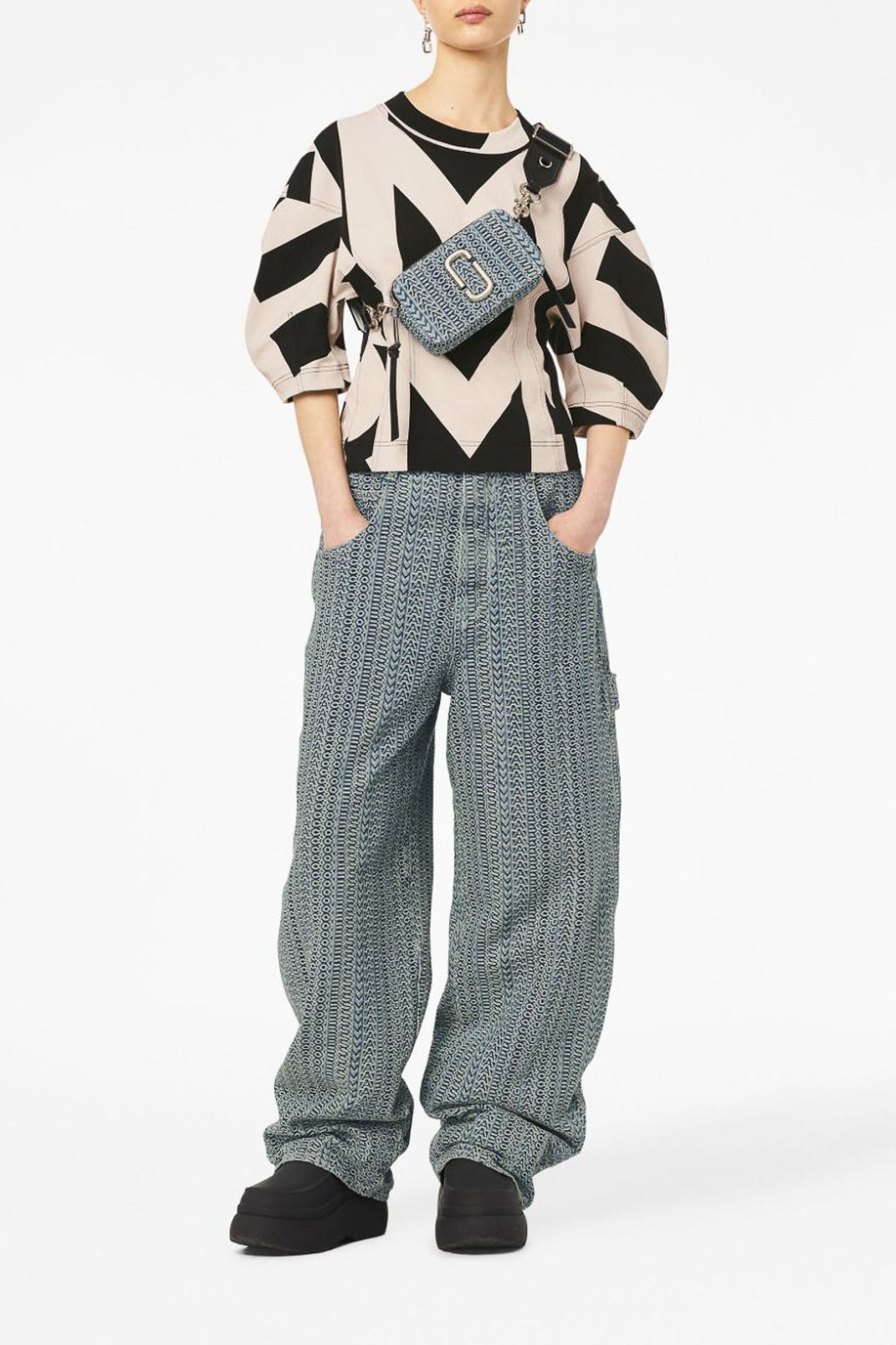 Sac à bandoulière Snapshot en denim - Dark Wash