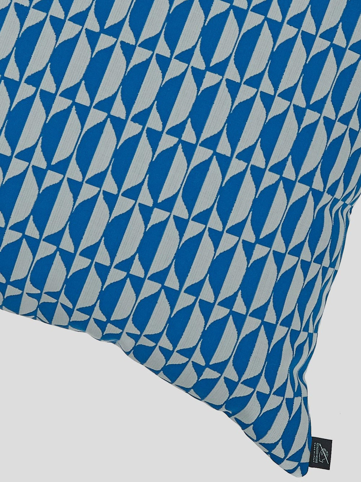 Losanghe outdoor cushion - Turquoise & White