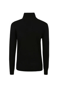 Pull à col roulé oversize en laine - Black