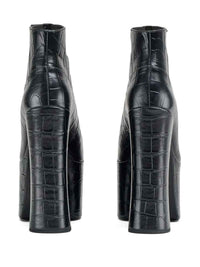Bottines à talons Kiki 160 en cuir - Black