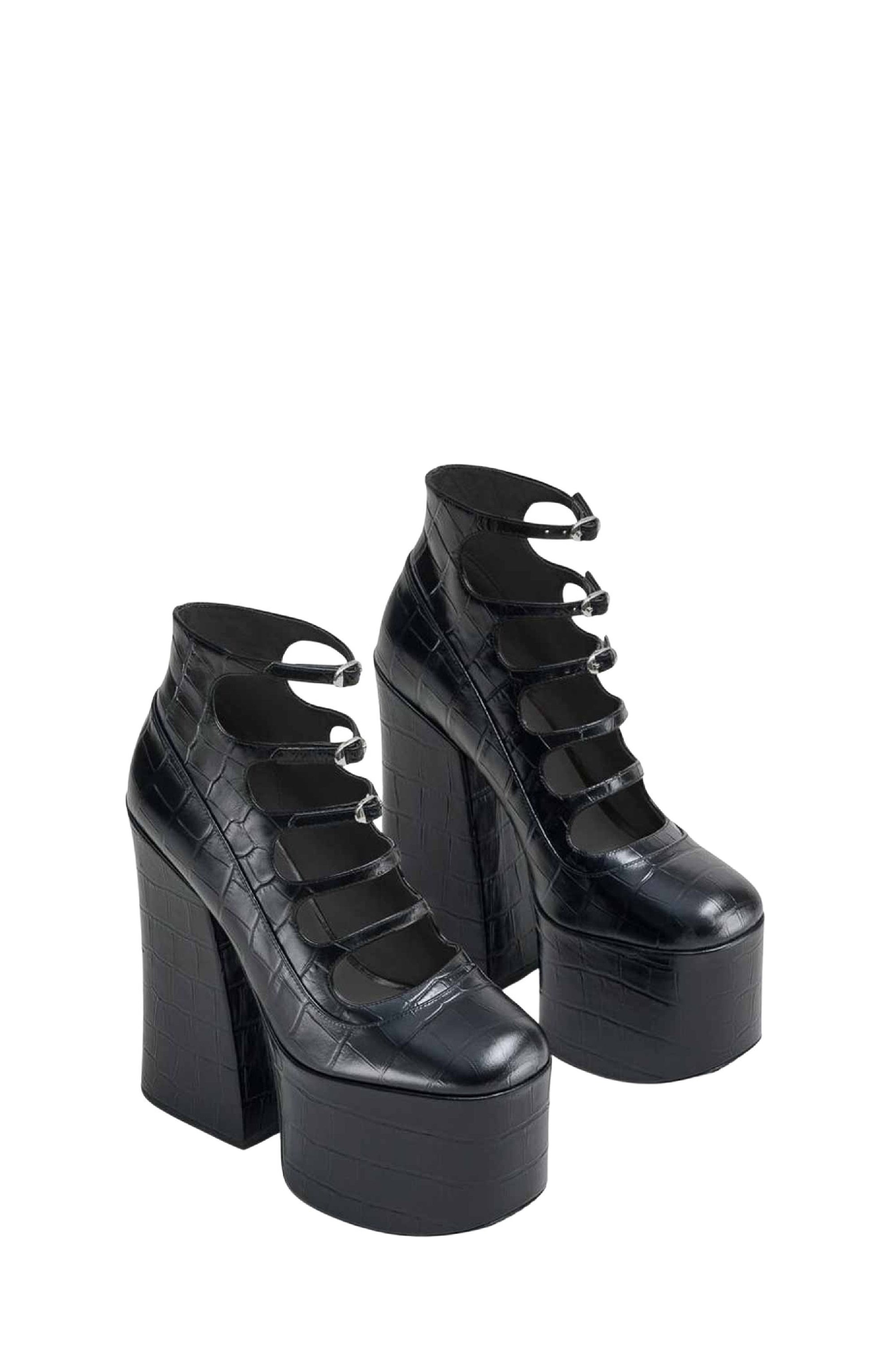 Bottines à talons Kiki 160 en cuir - Black