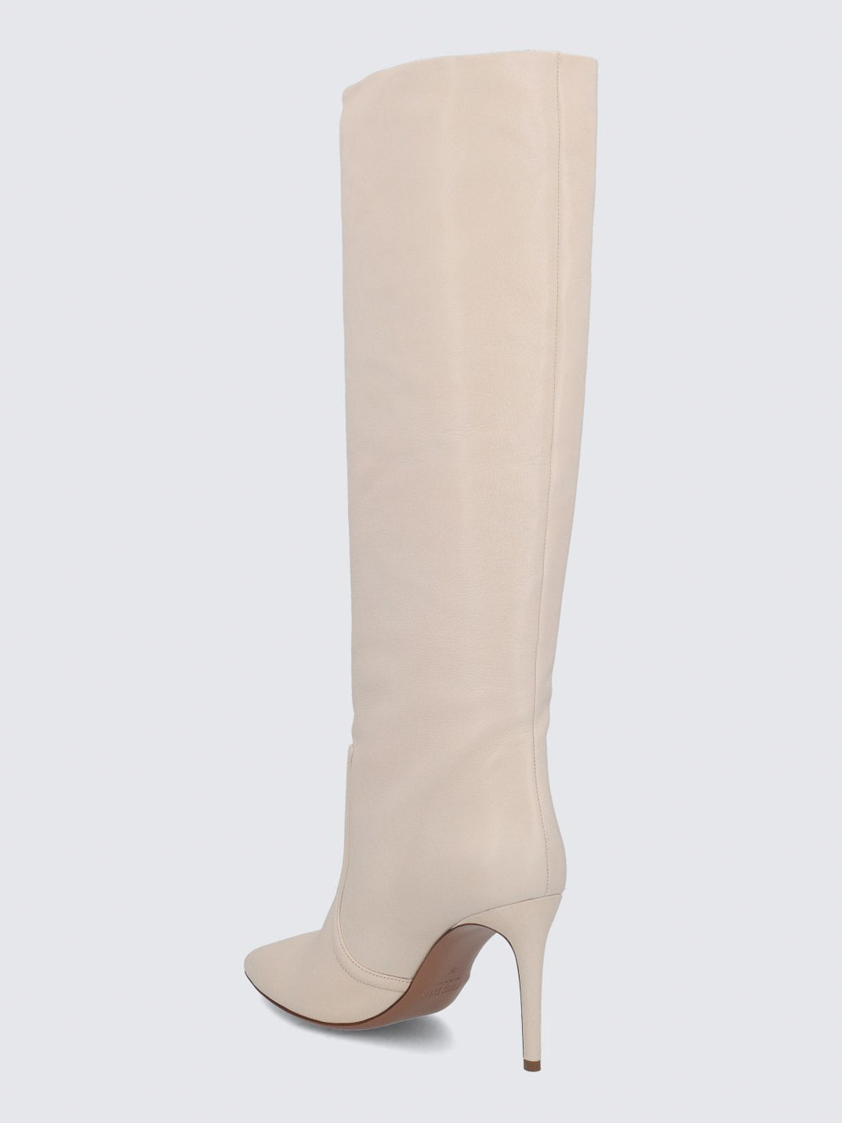 Bottes Stiletto 105 en cuir - Vanilla