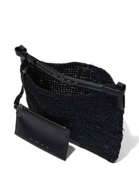 Sac Minetta en raphia - Midnight Blue