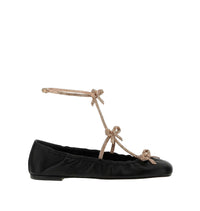 Ballerines Caterina à strass en satin - Nero & Shadow
