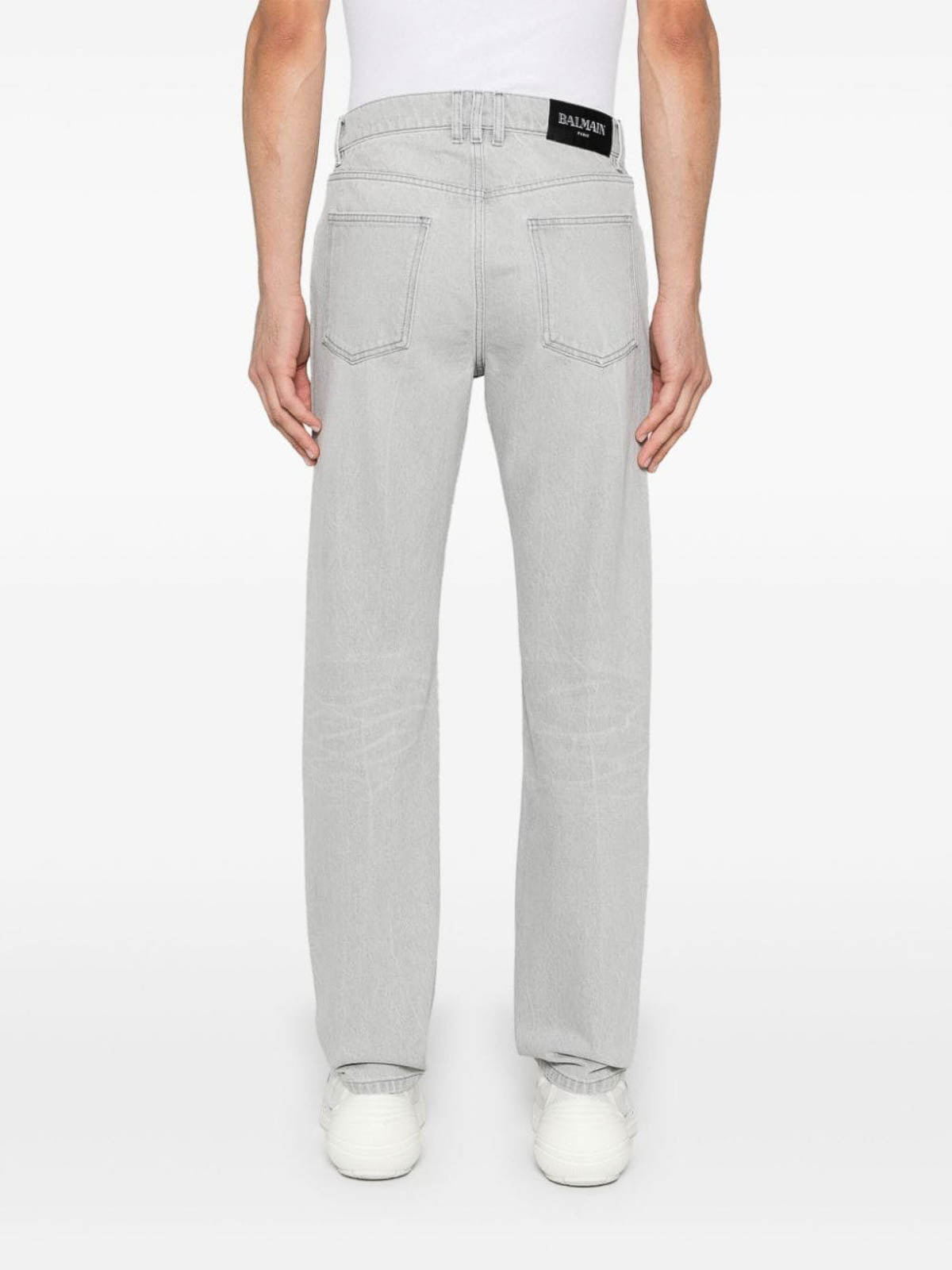 Pantalon classique en denim - Gris Clair Délavé