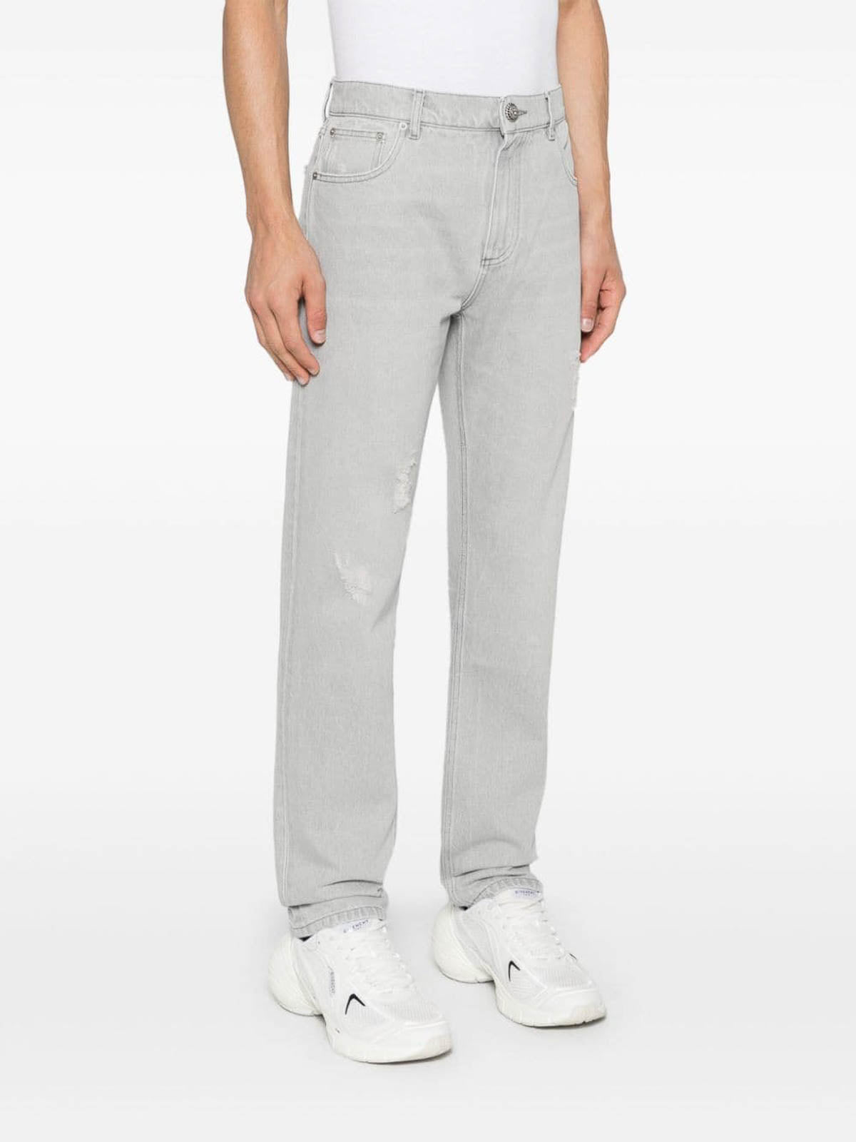 Pantalon classique en denim - Gris Clair Délavé