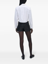 Chemise courte à poche - White