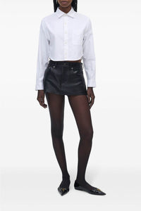 Chemise courte à poche - White