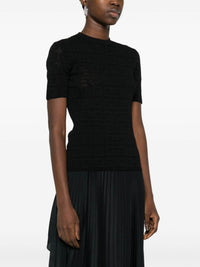 4G LACE CREW NECK SWEATER SHORT SLEEVES