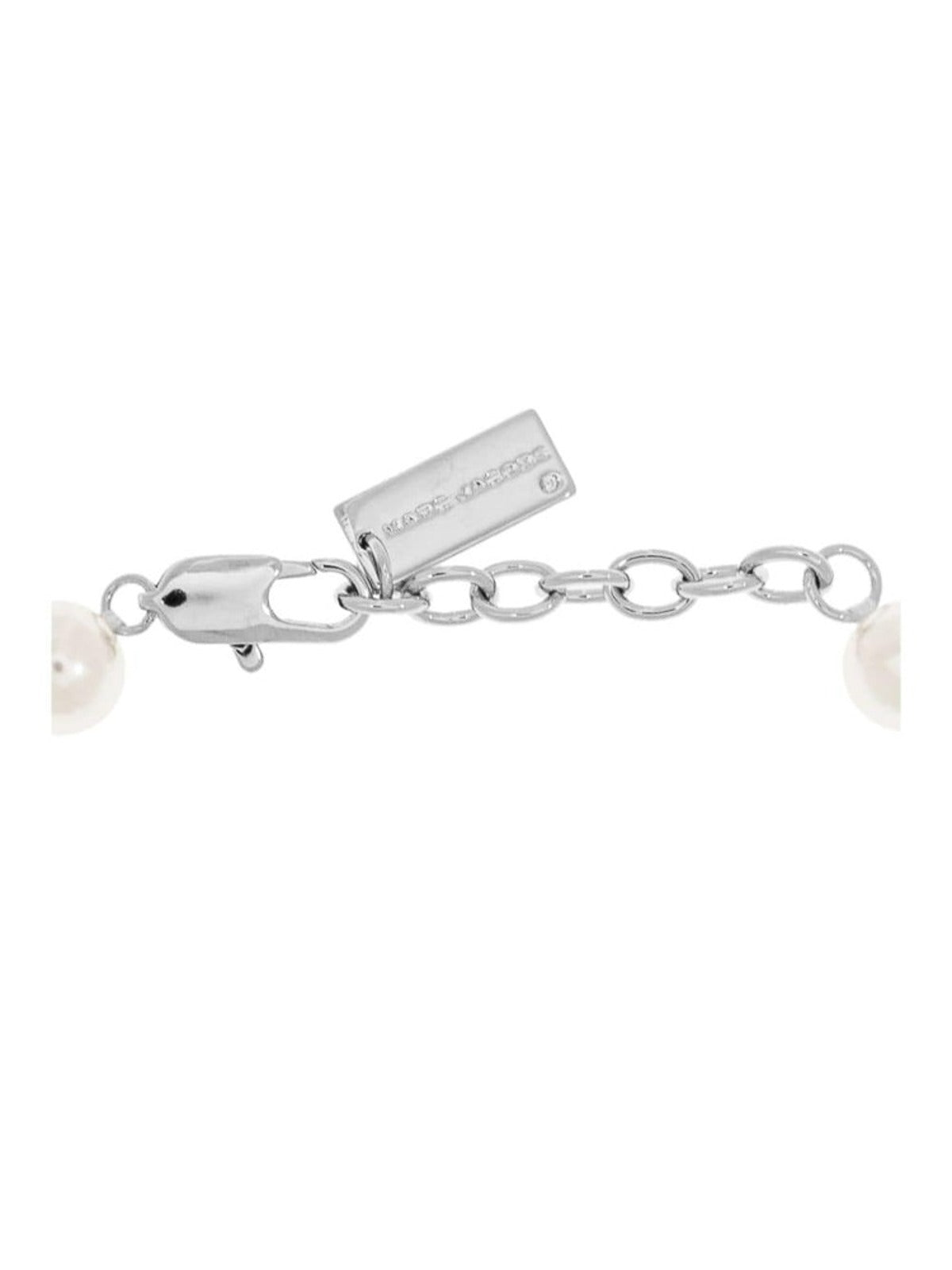 Bracelet de perles en laiton - Silver & White
