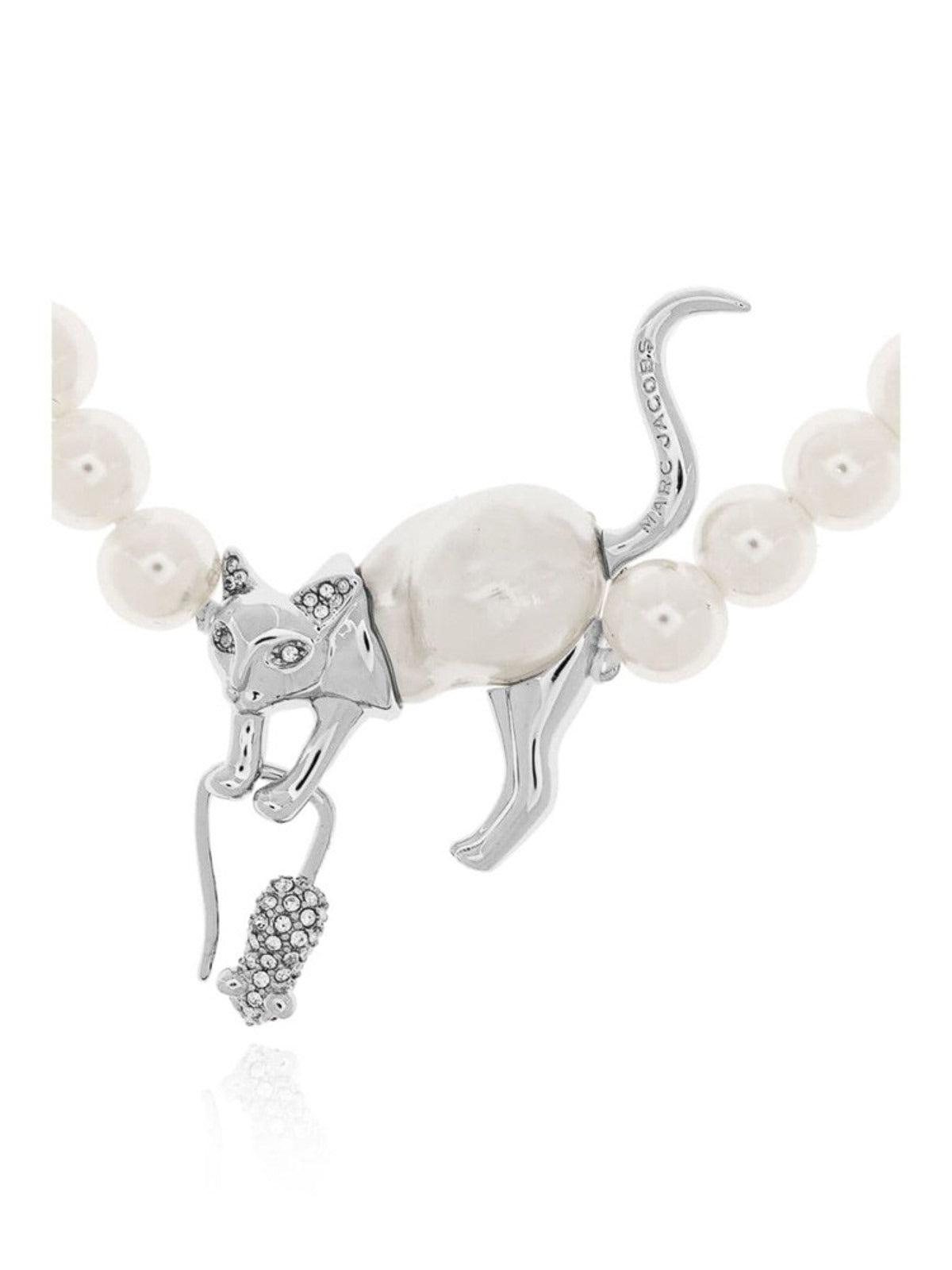 Bracelet de perles en laiton - Silver & White