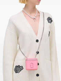 Petite sac à bandoulière avec logo en cuir - Ribbon Pink