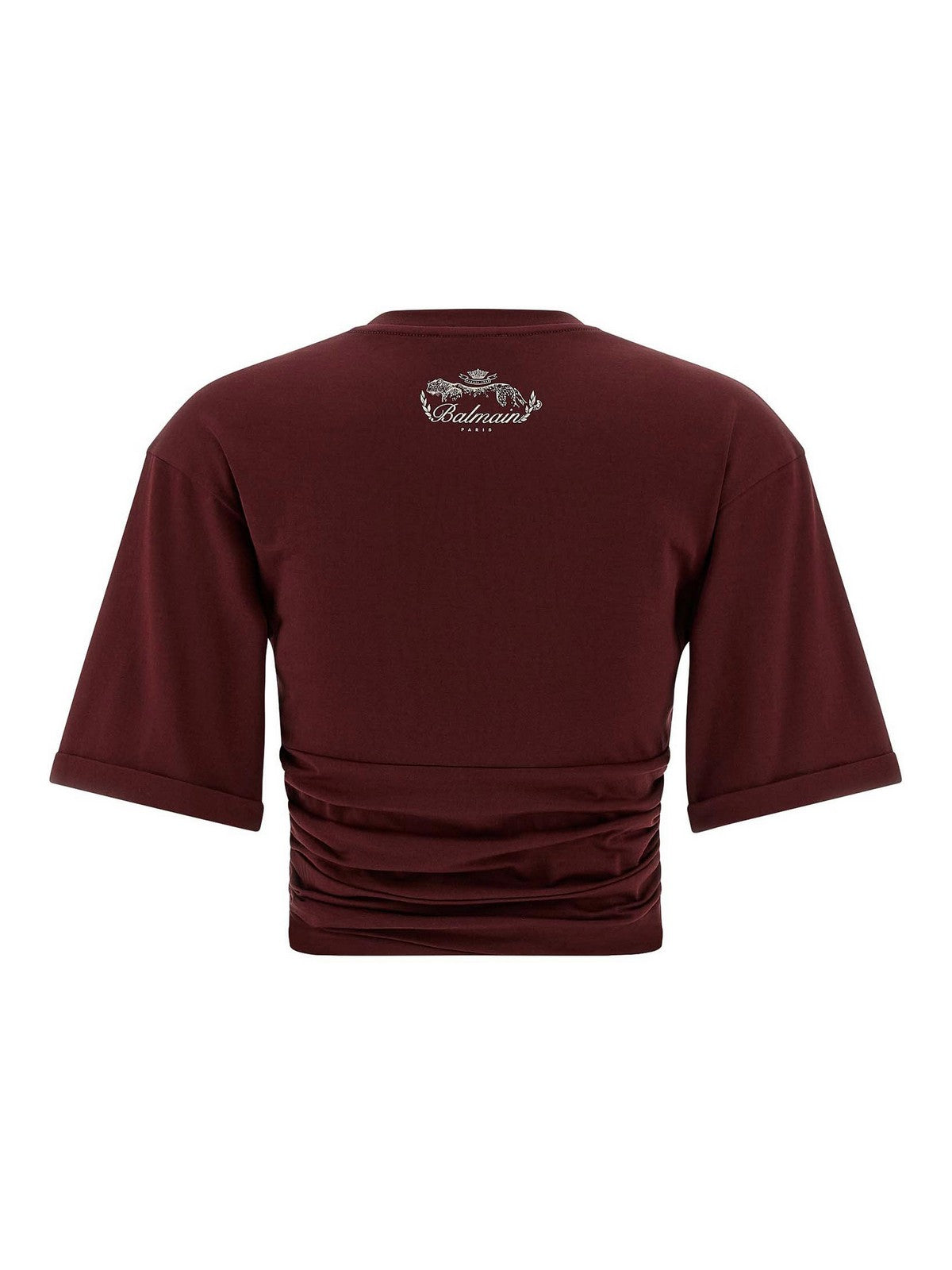 T-shirt court noué - Violet