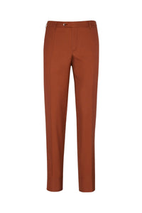 Pantalon couture laine mélangée - Marron & Noir