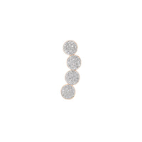 mini ever solo left diamond arc earring