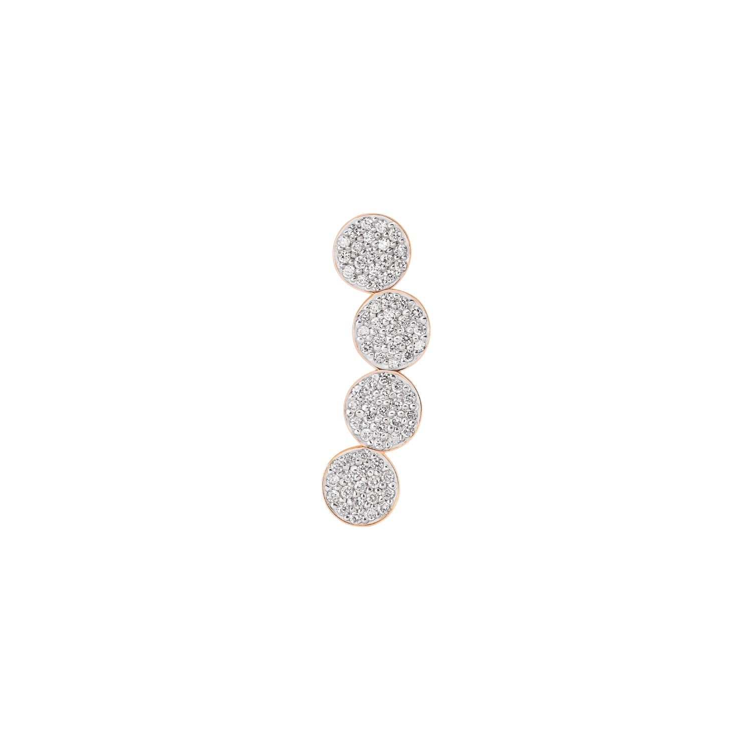 mini ever solo left diamond arc earring