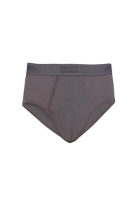 Slip à taille élastique texturée - Gris