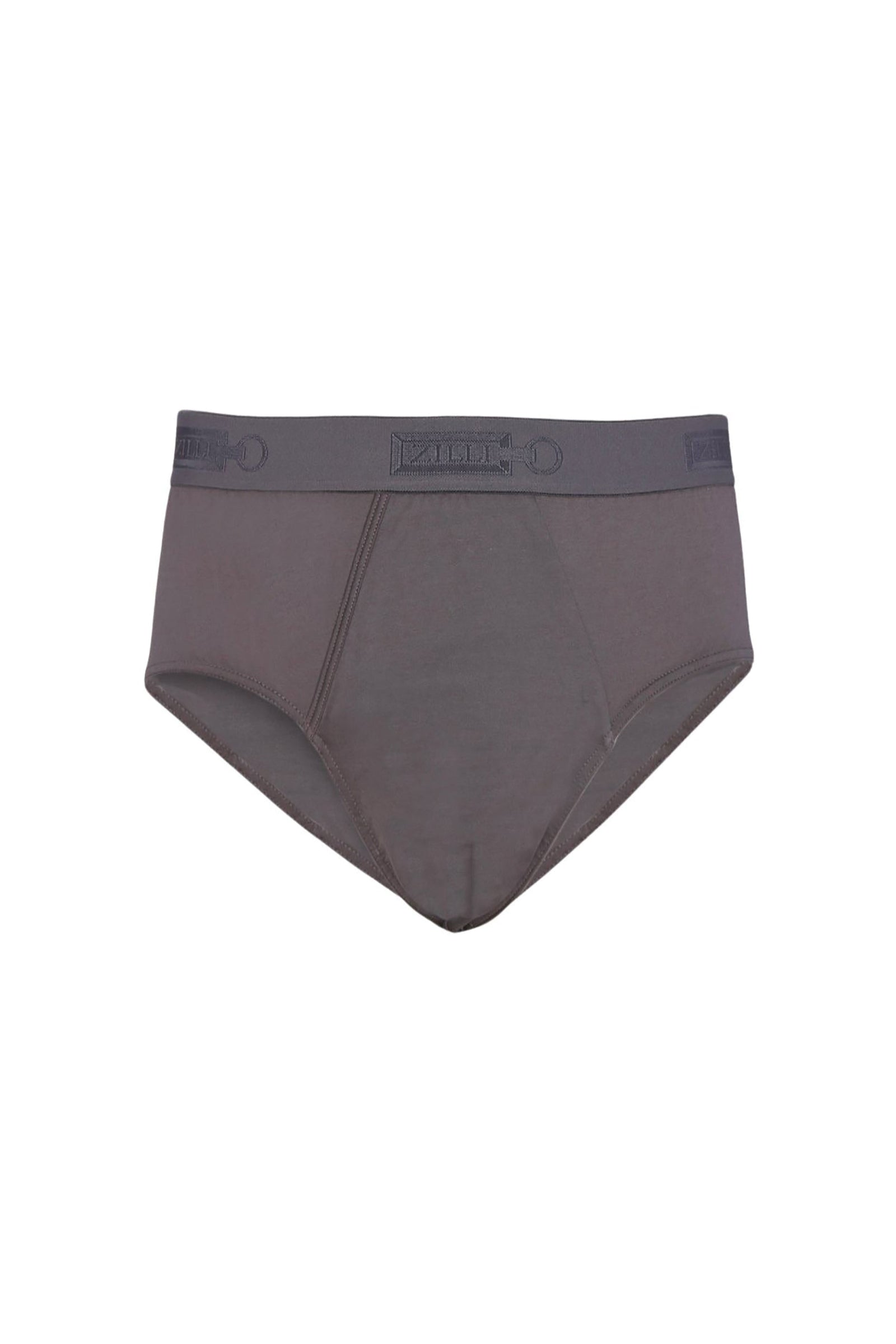 Slip à taille élastique texturée - Gris